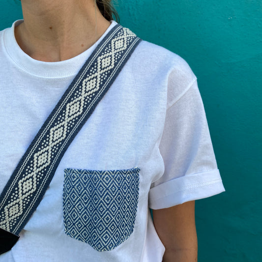 Pocket T-Shirt Blau